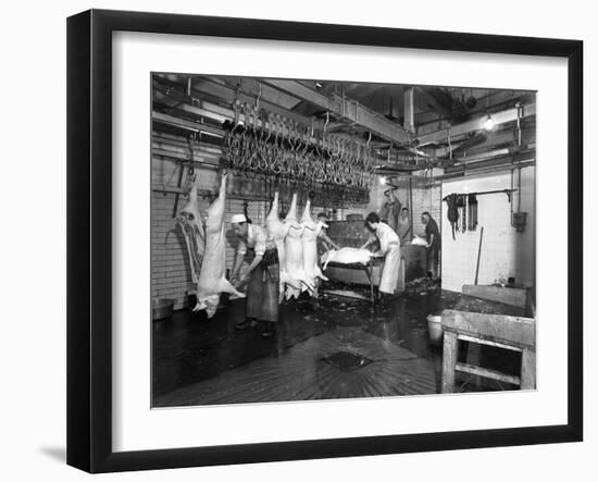 Butchery Factory, Rawmarsh, South Yorkshire, 1955-Michael Walters-Framed Photographic Print