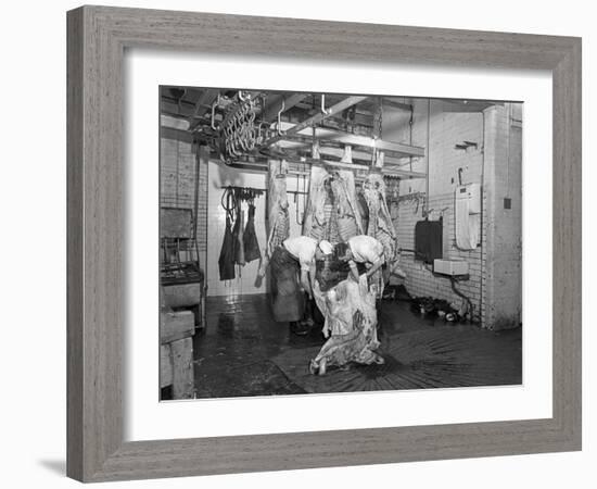 Butchery Factory, Rawmarsh, South Yorkshire, 1955-Michael Walters-Framed Photographic Print