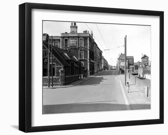 Bute Street, Cardiff, 13th April 1952-Stephens-Framed Photographic Print