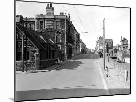 Bute Street, Cardiff, 13th April 1952-Stephens-Mounted Photographic Print