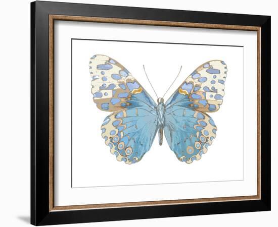 Buterfly with Indigo-Julia Bosco-Framed Art Print