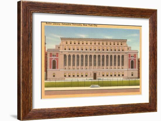 Butler Library, Columbia University, New York-null-Framed Art Print