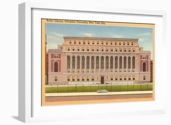 Butler Library, Columbia University, New York-null-Framed Art Print