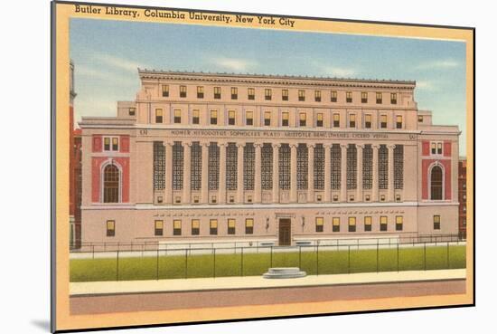 Butler Library, Columbia University, New York-null-Mounted Art Print