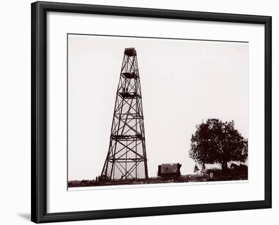 Butler's Lookout Tower, Opposite Dutch Gap, 1865-Andrew Joseph Russell-Framed Photographic Print