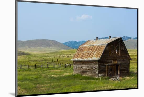 Butte, Montana Old Worn Barn in Farm County-Bill Bachmann-Mounted Photographic Print