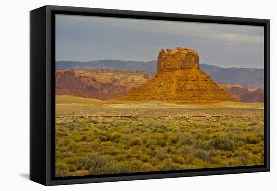 Butte, Navajo Nation Scenic Byway, Arizona, USA-Michel Hersen-Framed Premier Image Canvas
