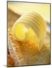 Butter Curl on Toast-null-Mounted Photographic Print