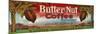 Butter Nut Coffee Label - Omaha, NE-Lantern Press-Mounted Art Print