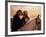 Buttercup and Westley Kissing on Horseback-null-Framed Photo