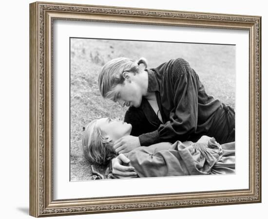 Buttercup and Westley Laying on the Grass-null-Framed Photo