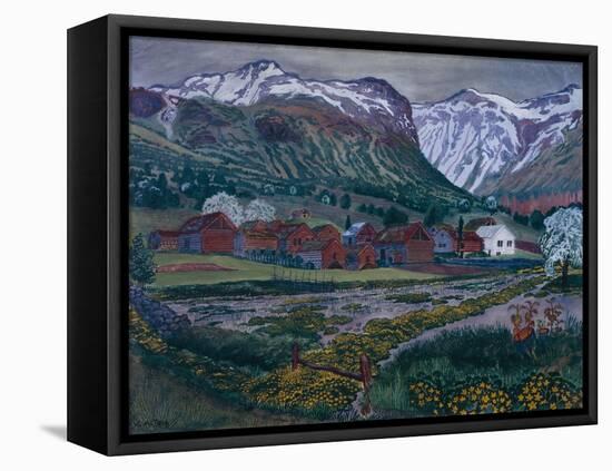 Buttercup Night-Nikolai Astrup-Framed Premier Image Canvas