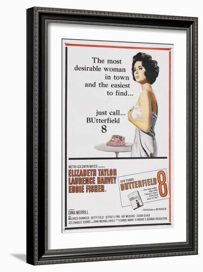 Butterfield 8, 1960, Directed by Daniel Mann-null-Framed Giclee Print