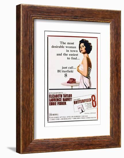 BUtterfield 8 - Movie Poster Reproduction-null-Framed Photo