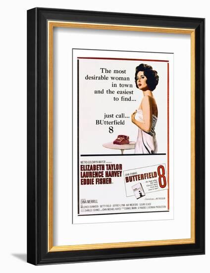 BUtterfield 8 - Movie Poster Reproduction-null-Framed Photo