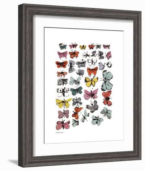 Butterflies, 1955 (Many/Varied Colors)-Andy Warhol-Framed Art Print