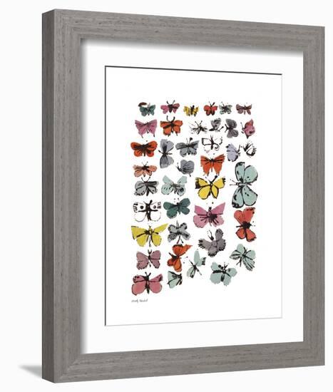 Butterflies, 1955 (Many/Varied Colors)-Andy Warhol-Framed Art Print