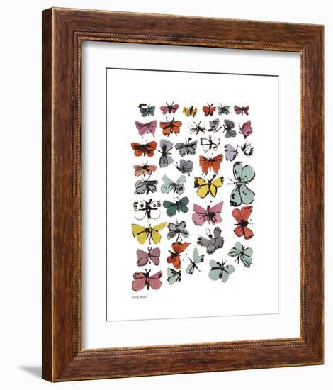 Butterflies, 1955 (Many/Varied Colors)-Andy Warhol-Framed Art Print