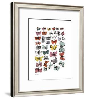 Butterflies, 1955 (Many/Varied Colors)-Andy Warhol-Framed Art Print