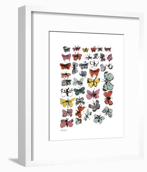 Butterflies, 1955 (Many/Varied Colors)-Andy Warhol-Framed Art Print