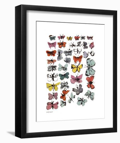 Butterflies, 1955 (Many/Varied Colors)-Andy Warhol-Framed Art Print