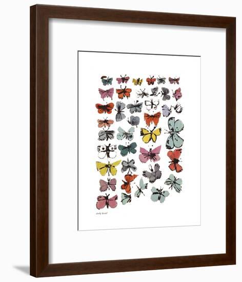 Butterflies, 1955 (Many/Varied Colors)-Andy Warhol-Framed Art Print