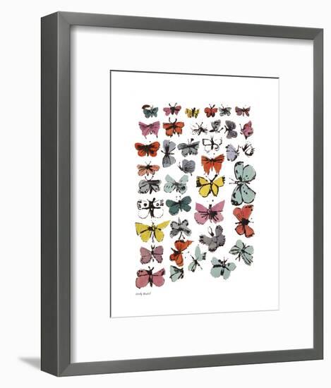 Butterflies, 1955 (Many/Varied Colors)-Andy Warhol-Framed Art Print