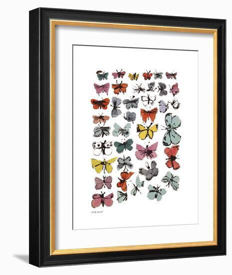 Butterflies, 1955 (Many/Varied Colors)-Andy Warhol-Framed Art Print