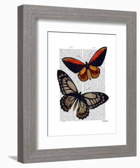 Butterflies 2-Fab Funky-Framed Art Print