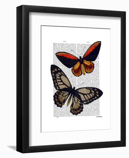 Butterflies 2-Fab Funky-Framed Art Print