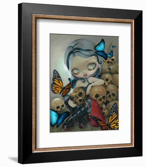 Butterflies and Bones-Jasmine Becket-Griffith-Framed Art Print