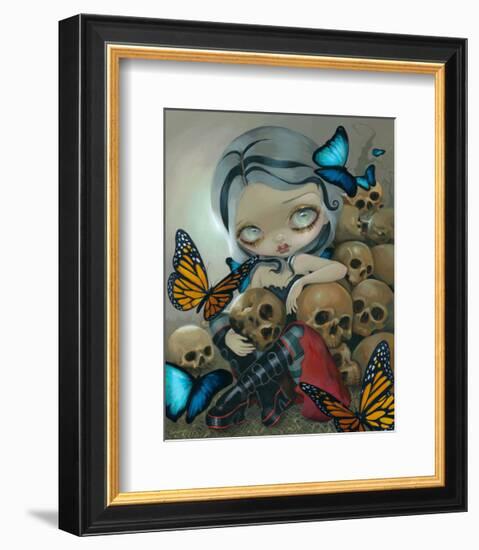 Butterflies and Bones-Jasmine Becket-Griffith-Framed Art Print