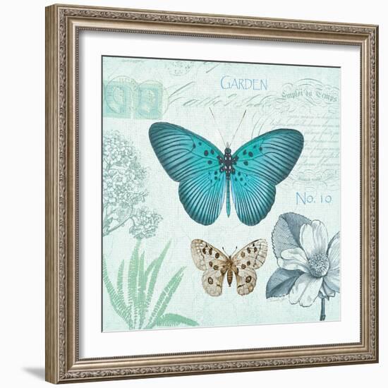 Butterflies and Botanicals 2-Christopher James-Framed Art Print