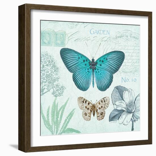 Butterflies and Botanicals 2-Christopher James-Framed Art Print