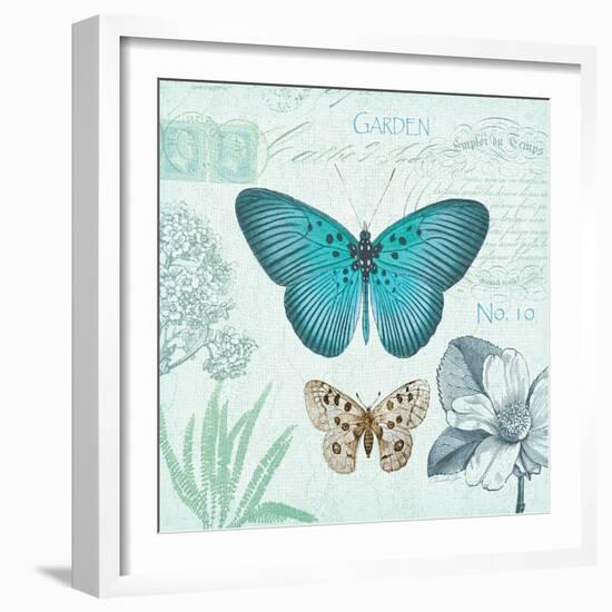 Butterflies and Botanicals 2-Christopher James-Framed Art Print