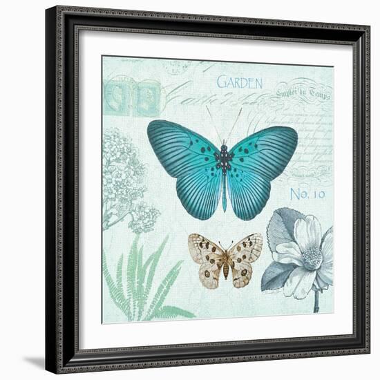 Butterflies and Botanicals 2-Christopher James-Framed Art Print