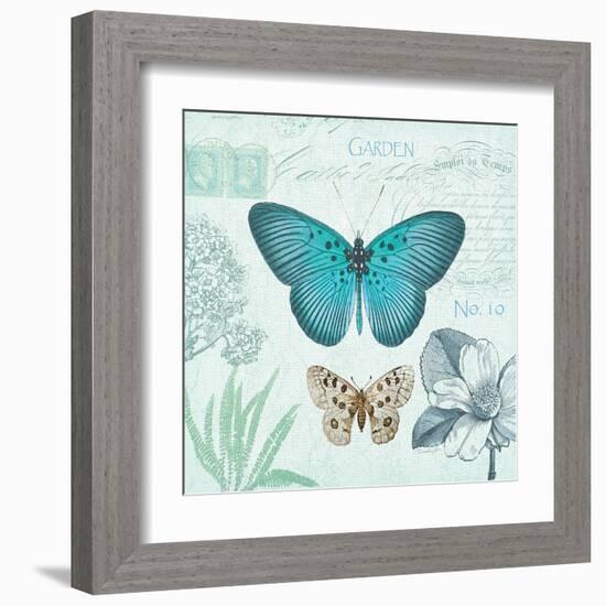 Butterflies and Botanicals 2-Christopher James-Framed Art Print