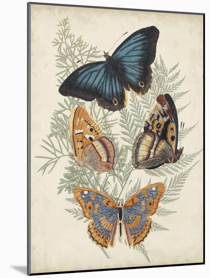 Butterflies and Ferns V-Vision Studio-Mounted Art Print
