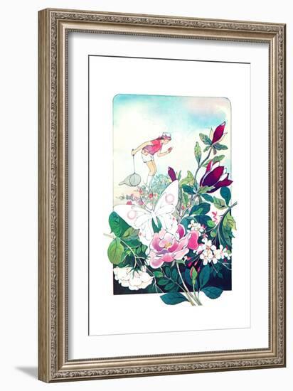 Butterflies and Ladybugs - Jack & Jill-Len Ebert-Framed Giclee Print