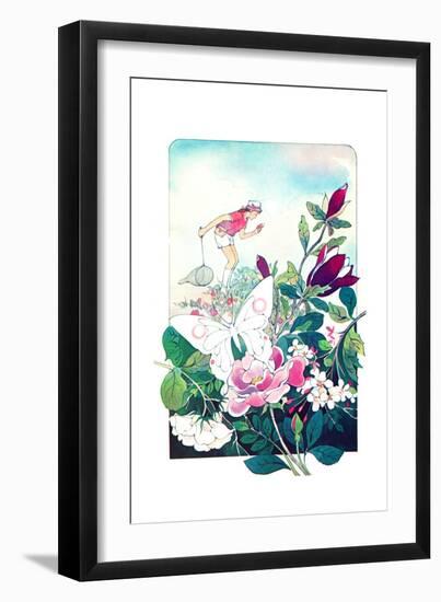 Butterflies and Ladybugs - Jack & Jill-Len Ebert-Framed Giclee Print