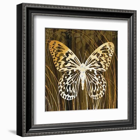 Butterflies and Leaves II-Erin Clark-Framed Giclee Print