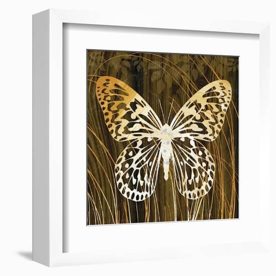 Butterflies and Leaves II-Erin Clark-Framed Giclee Print