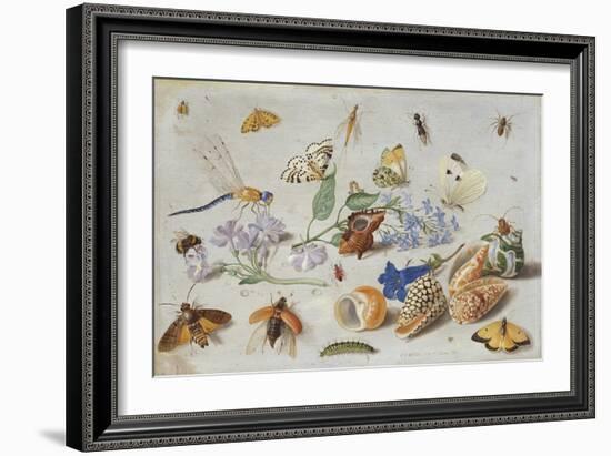 Butterflies and Other Insects, 1661-Jan Van, The Elder Kessel-Framed Premium Giclee Print