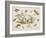 Butterflies and Two Central Figures-Jean Baptiste Pillement-Framed Giclee Print