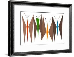 Butterflies - Browns-Tonya Newton-Framed Art Print