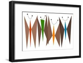 Butterflies - Browns-Tonya Newton-Framed Art Print