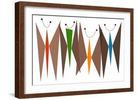 Butterflies - Browns-Tonya Newton-Framed Art Print