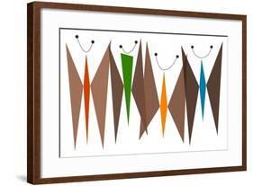 Butterflies - Browns-Tonya Newton-Framed Art Print