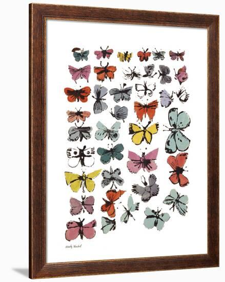 Butterflies, c.1955-Andy Warhol-Framed Giclee Print