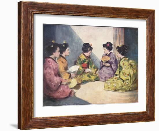 'Butterflies', c1887, (1901)-Mortimer L Menpes-Framed Giclee Print